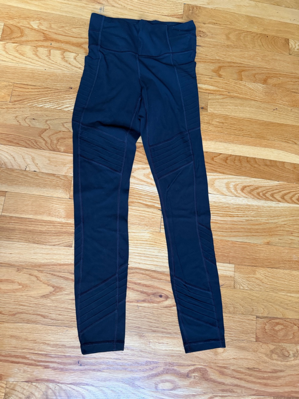 Athleta Black High-Waist Performance Moto Leggings